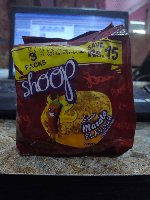Shoop Noodles Masala (Pack of 3) 65gm