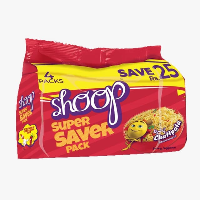 Shoop Noodles Chatpatta (Pack of 04) 65gm
