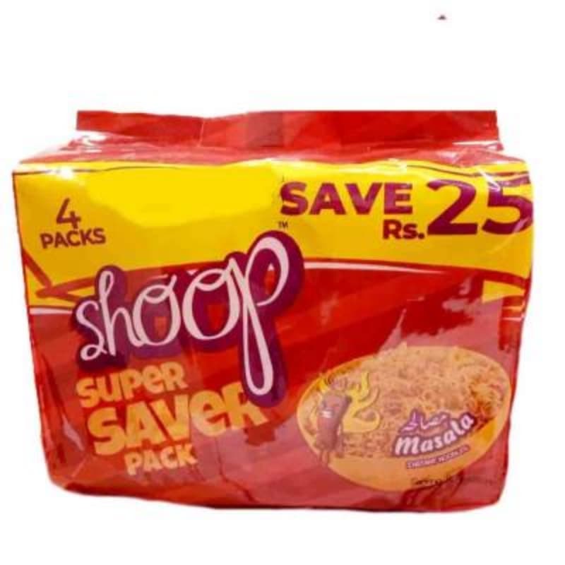 Shoop Noodles Masala (Pack of 04) 65gm