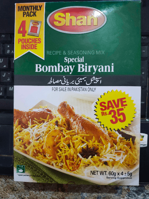Shan Bombay Biryani Monthly Pack 60g×4