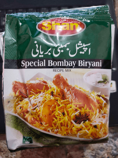 Shan Bombay Biryani Sachet 30gm (01 dozen)