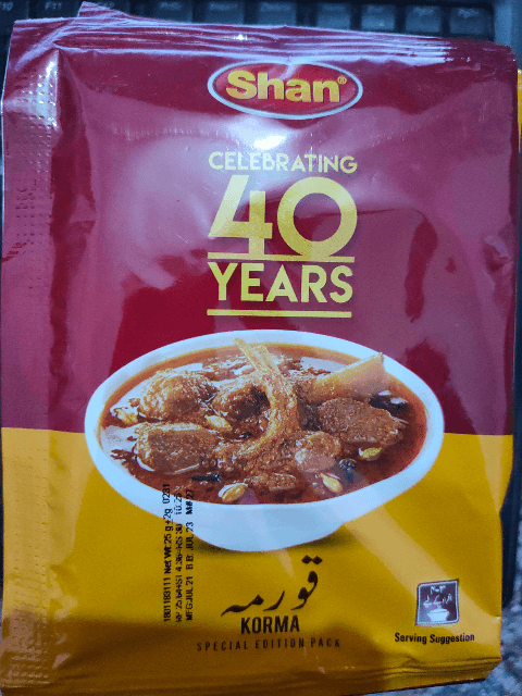 Shan Korma Sachet 25g (01 dozen)