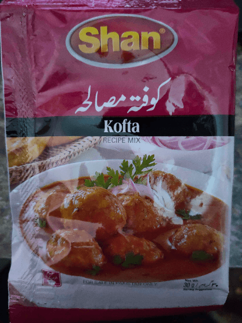 Shan Kofta Masala Sachet 30gm (01 dozen)