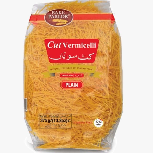 Bake Parlor Pasta Cut Vermicelli Plain 375gm (×24)