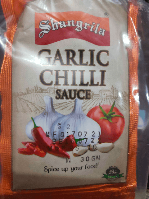 Shangrila Garlic Chilli Sauce Sachet 30gm×12 Pcs