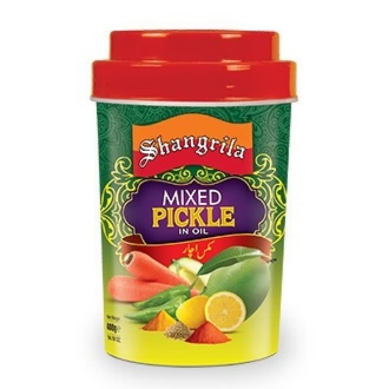 Shangrila Mixed Pickle Plastic Jar 400gm