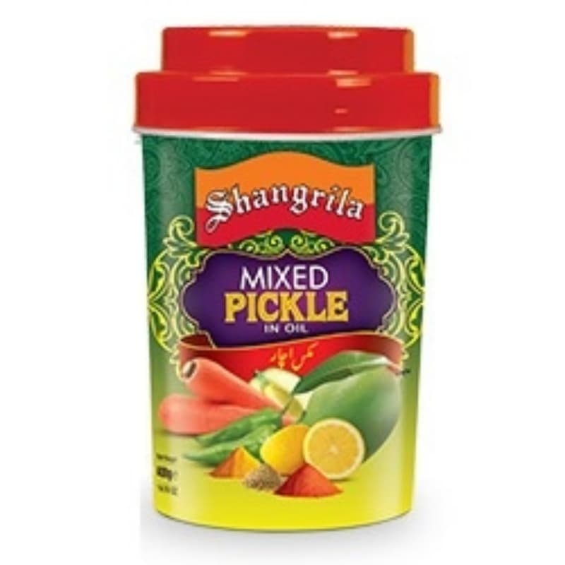 Shangrila Mixed Pickle Plastic Jar 01 KG