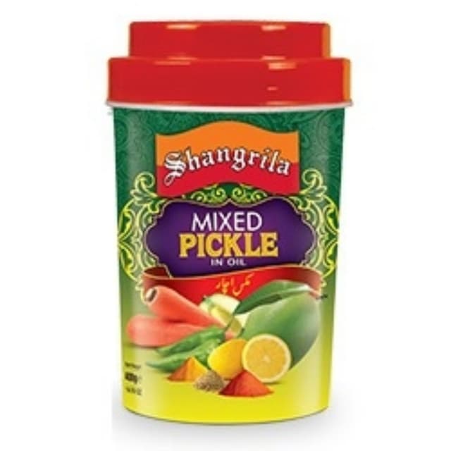 Shangrila Mixed Pickle Plastic Jar 01 KG