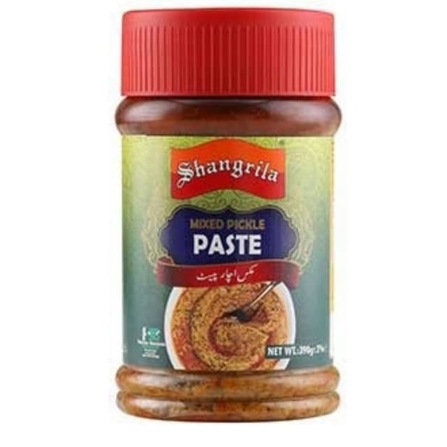 Shangrila Mixed Pickle Paste Plastic Jar 390gm